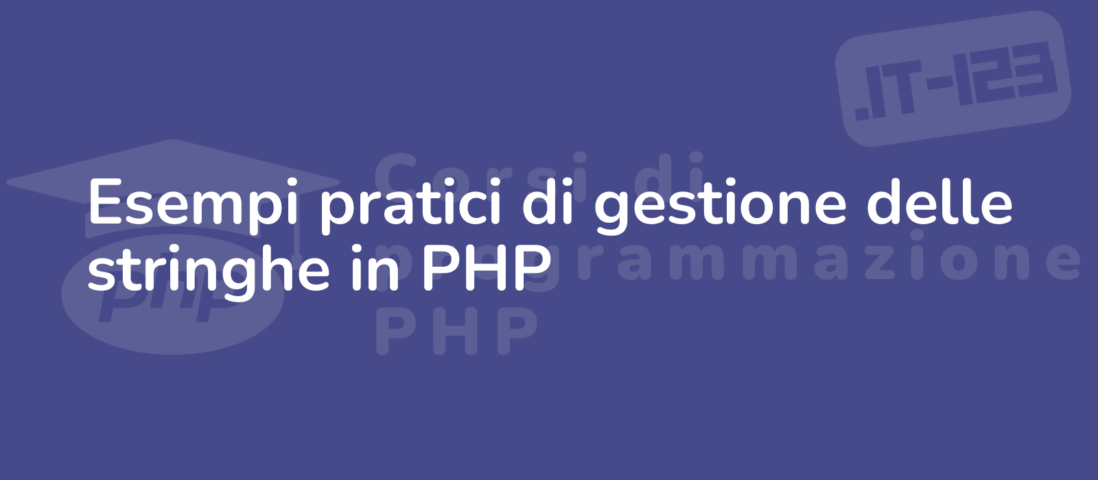 a visually appealing image showcasing practical examples of string management in php with a modern design and attention to detail