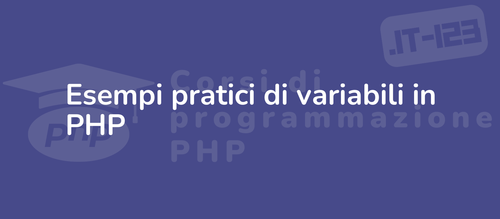 php code snippets displayed on a computer screen showcasing practical examples of variables with a clean and modern design