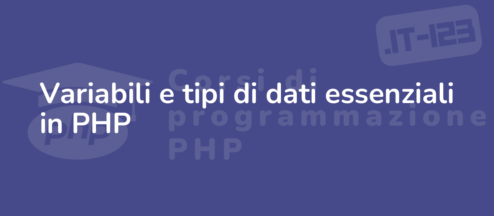 an eye catching representation of essential php variables and data types with a dynamic design and intricate details showcasing knowledge and expertise